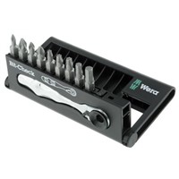 Wera 10 piece Ratchet Bit Set 1/4 in drive