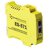 Brainboxes Ethernet Media Converter for use with Ethernet Network 2 x Inputs