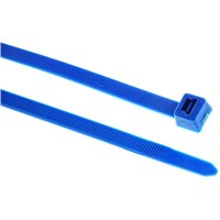 HellermannTyton, T30R Series Blue ETFE High Chemical Resistance Cable Tie, 150mm x 3.5 mm