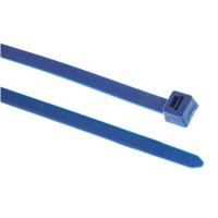 HellermannTyton, T120R Series Blue ETFE High Chemical Resistance Cable Tie, 387mm x 7.4 mm