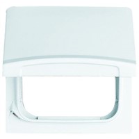 Busch Jaeger - ABB White Cover Frame for Modules Thermoplastic ISDN Socket IP44 Frame