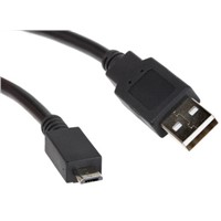 Roline Male USB A to Male Micro USB B USB Cable Assembly, 0.8m