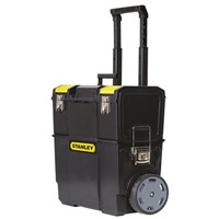 Stanley 2in1 2 drawers Plastic Mobile Work Center, with 2 Wheels, 475 x 284 x 570mm