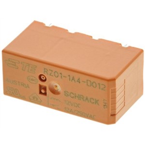 TE Connectivity PCB Mount Non-Latching Relay - SPNO, 12V dc Coil, 12A Switching Current