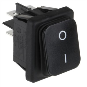 Molveno Double Pole Single Throw (DPST), On-None-Off Rocker Switch Panel Mount