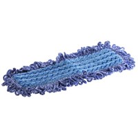 40cm Blue Microfibre Mop Head for use with Frame &amp;amp; Handle