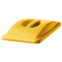 Rubbermaid Commercial Products Yellow PP Bin Lid for Slim Jim Container, 70mm