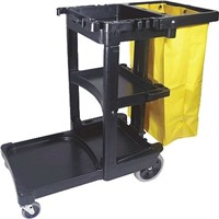 Rubbermaid Commercial Products 3 Shelf PP Trolley Cart