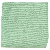 Rubbermaid Commercial Products Bag of 120 Green Professional Microfibre Cloths for General Cleaning Use