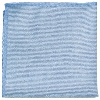 Rubbermaid Commercial Products Bag of 120 Blue Professional Microfibre Cloths for General Cleaning Use