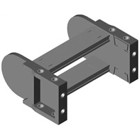 Cable chain end brackets H 32mm x W100