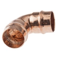 Conex-Banninger 90 Elbow Solder Ring Copper Solder Fitting for 22 x 22mm Pipes