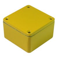 CAMDENBOSS 5000, Die Cast Aluminium Enclosure, IP54, Shielded, 50 x 50 x 31mm Yellow