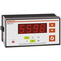 Lovato DMK15R1 , LED Digital Panel Multi-Function Meter for Current, Power, Voltage, 45mm x 91mm