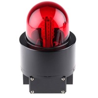 Werma 729 Red LED Beacon, 24 V dc, Blinking, Wall Mount