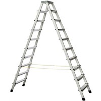 Zarges Aluminium Step Ladder 2 x 10 steps 2.2m open length