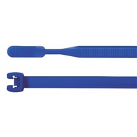HellermannTyton, Q50R Series Blue Nylon Q-Tie Cable Tie, 210mm x 4.7 mm