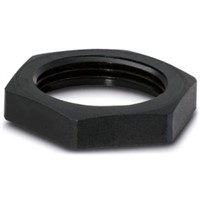 Plastic lock nut, for contact carrier