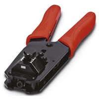 Crimp tool, pliers with die/RJ45 pins