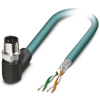 Phoenix Contact, NBC-MRD/ 5.0-93E SCO US Series, Right Angle M12 to Unterminated Cable assembly, 5m Cable