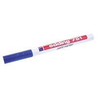 Edding Blue 1  2mm Fine Tip Paint Marker Pen for use with Glass, Metal, Plastic, Wood