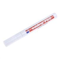 Edding White 2  4mm Medium Tip Paint Marker Pen for use with Glass, Metal, Plastic, Wood