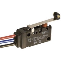 SPDT Short Hinge Lever Microswitch, 5 A @ 250 V ac