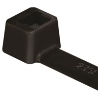 HellermannTyton, T120R(E) Series Black Nylon Cable Tie, 387mm x 7.6 mm