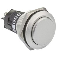 EAO Single Pole Double Throw (SPDT) Momentary Push Button Switch, IP65, IP67, 22 (Dia.)mm, Panel Mount, 250V ac
