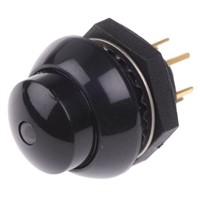 Otto Single Pole Double Throw (SPDT) Momentary Amber LED Push Button Switch, IP68S, Panel Mount, 28V dc