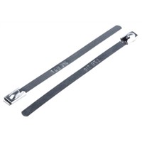 Thomas &amp;amp; Betts, Ty-Met Series Metallic 316 Stainless Steel Roller Ball Cable Tie, 100mm x 4.6 mm