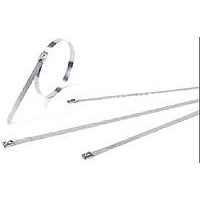 Thomas &amp;amp; Betts, Ty-Met Series Metallic 316 Stainless Steel Roller Ball Cable Tie, 520mm x 4.6 mm