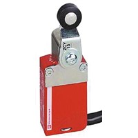 Preventa XCSM Safety Switch With Roller Lever Actuator, Metal, NO/2NC