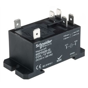 Schneider Electric Panel Mount Non-Latching Relay - DPNO, 12V dc Coil, 20A Switching Current