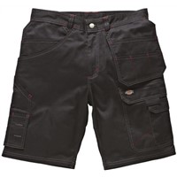 Dickies Redhawk Black Men's Cotton, Polyester Shorts Waist Size 34in