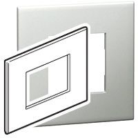 Legrand Pearl Aluminium 1 Gang Cover Plate Polycarbonate Italian/US Standard Cover Plate