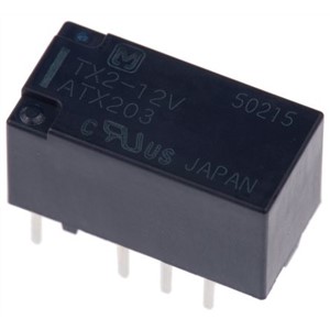 Panasonic PCB Mount Non-Latching Relay - DPDT, 12V dc Coil, 2A Switching Current