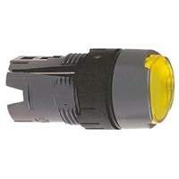 16mm Push button Head Yellow illuminated