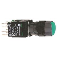 Schneider Electric, Harmony XB6 Non-illuminated Green Round Push Button, 16.2mm Momentary Quick Connect, Solder Tag