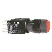 Schneider Electric, Harmony XB6 Non-illuminated Red Round Push Button, 16.2mm Momentary Quick Connect, Solder Tag