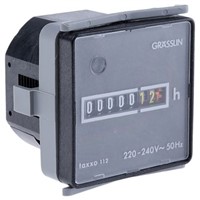 Grasslin Hour Counter, 7 digits, Screw Connection, 220 240 V ac