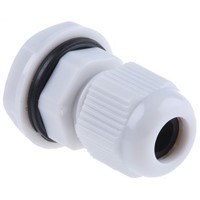 HellermannTyton NGM M12 Cable Gland With Locknut, Nylon, IP68