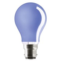25 W GE GLS Incandescent Light Bulb, B22d, 240 V Colored GLS