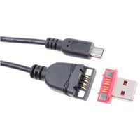 Rosenberger Male USB A to Male Mini USB B USB Cable, 0.8m