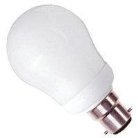 B22d Oval Shape CFL Bulb, 9 W, 4000K