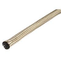 Alpha Wire Expandable Braided Tinned Copper Silver Cable Sleeve, 9.53mm Diameter, 30m Length