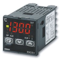 Omron E5CSV PID Temperature Controller, 48 x 48mm, 1 Output Alarm, Voltage, 100 240 V ac Supply Voltage