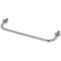 Chrome plated bar handle, 160mm L
