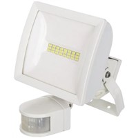 LED Floodlight 10W c/w PIR White