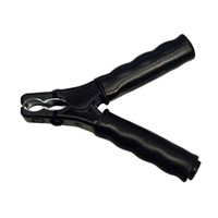 Test clamp with 4mm safety socket, black